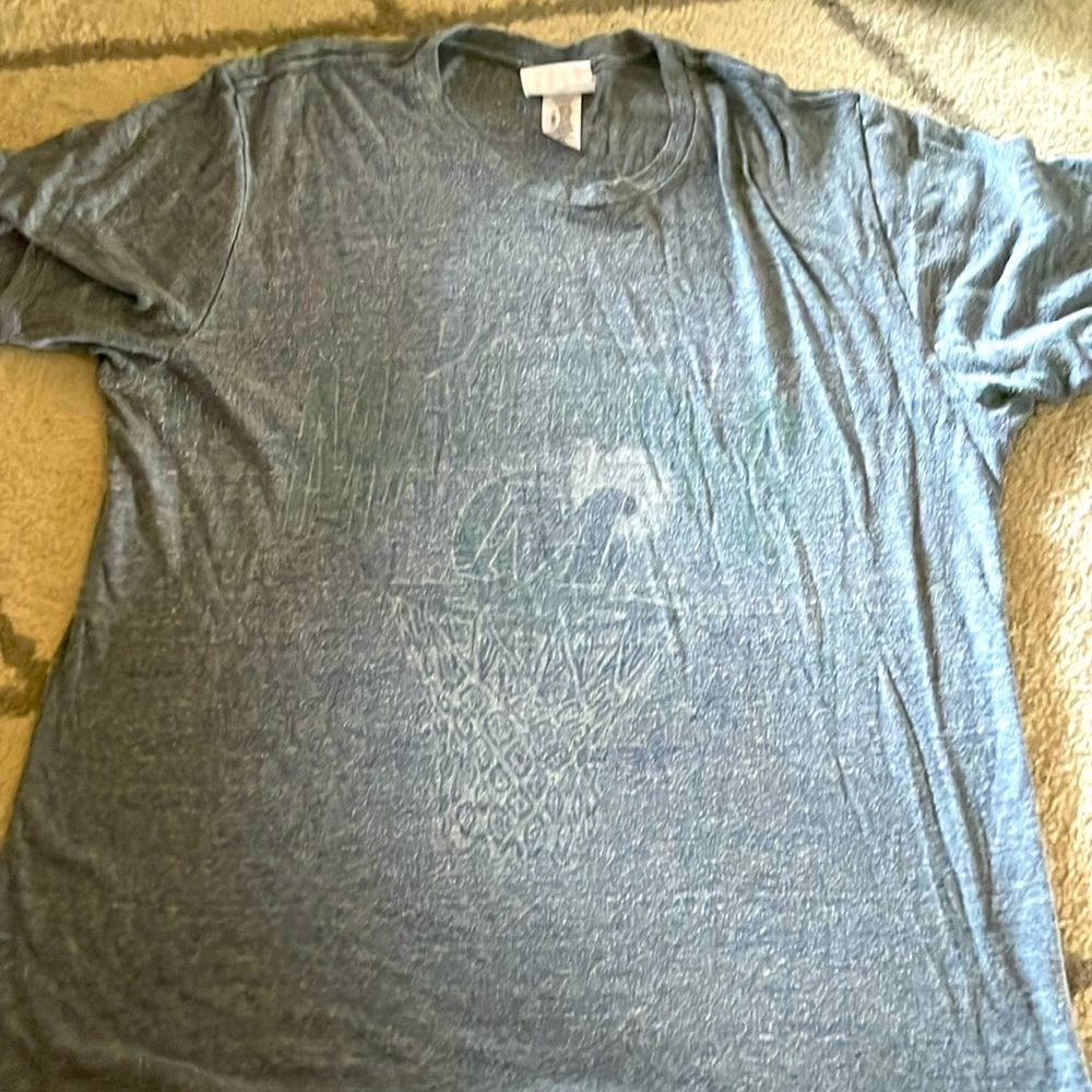 Vintage tee by JunkFood. Dallas Mavericks print on heathered gray